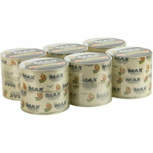 Duck Brand Packing Tape, Max Strength, 1.88inx54.6 Yd, Clear, 24PK DUC287734